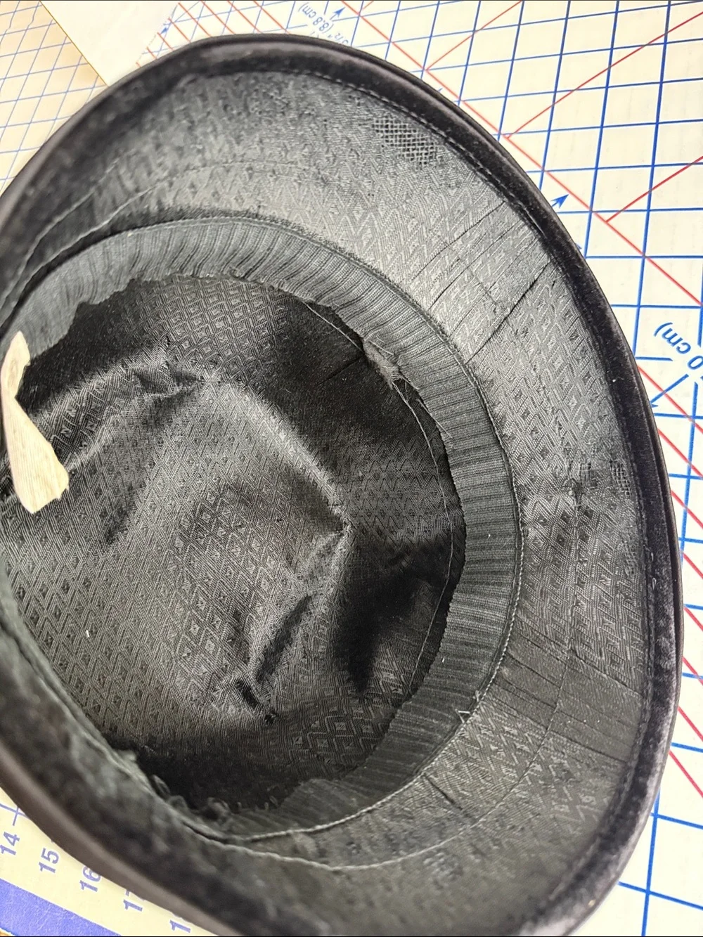 Vintage 1960s Black Velvet Hat Satin Roses Union Made Mod Cloche