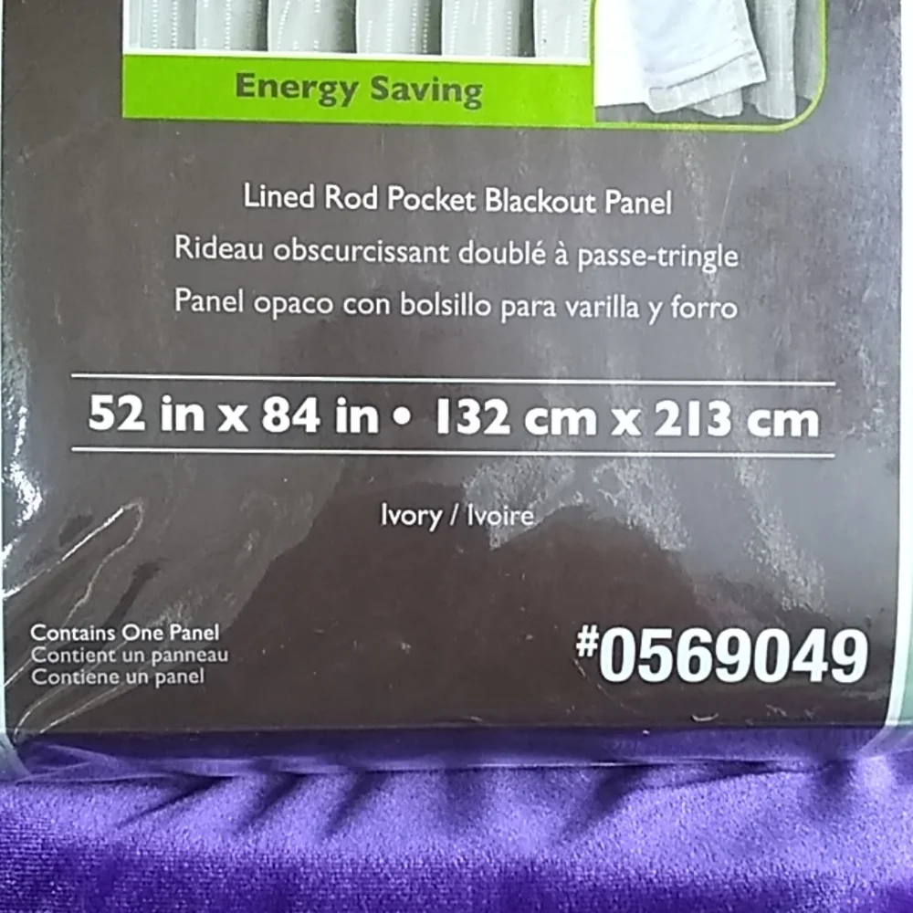 allen+roth Earnley Lined Rod Pocket Blackout pnl