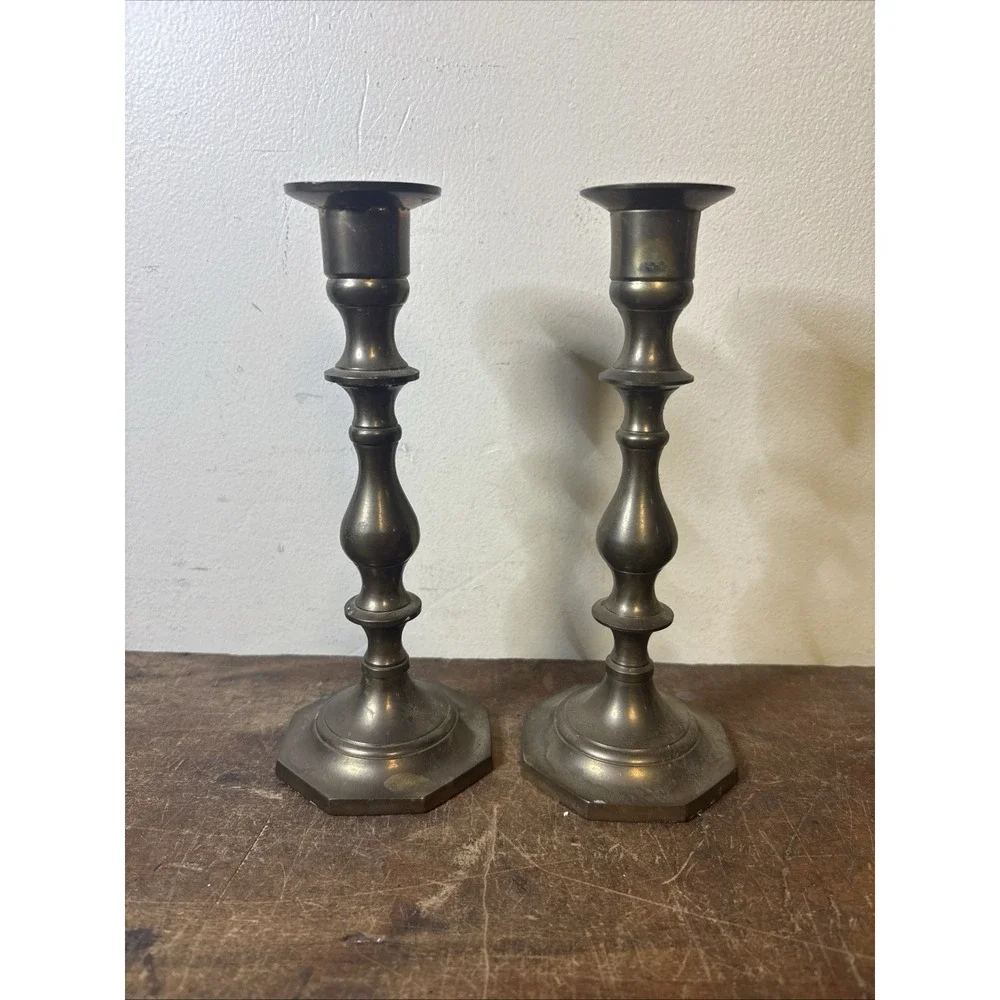 Vintage Classic Solid Brass Candlestick Candle Holders 7