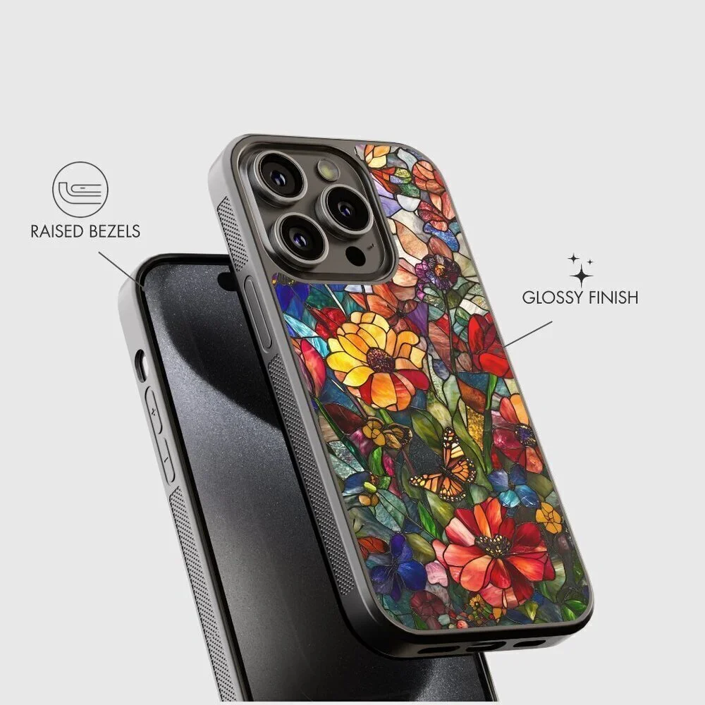 Floral Phone Cover – iPhone 16, 15 Pro, 14, Galaxy S25, S24, S24 Ultra, Pixel 9