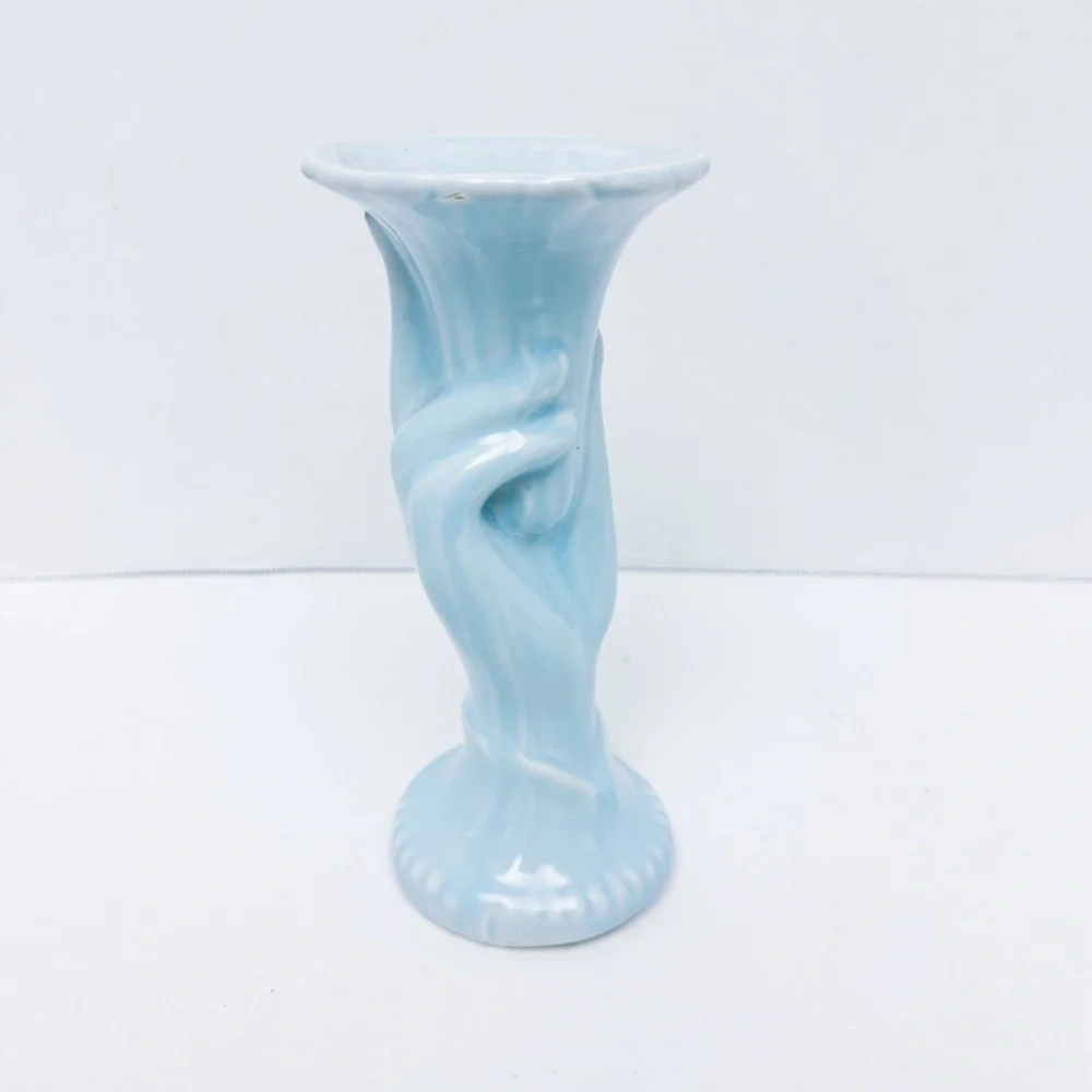Shawnee Art Pottery - Light Blue Hand Vase