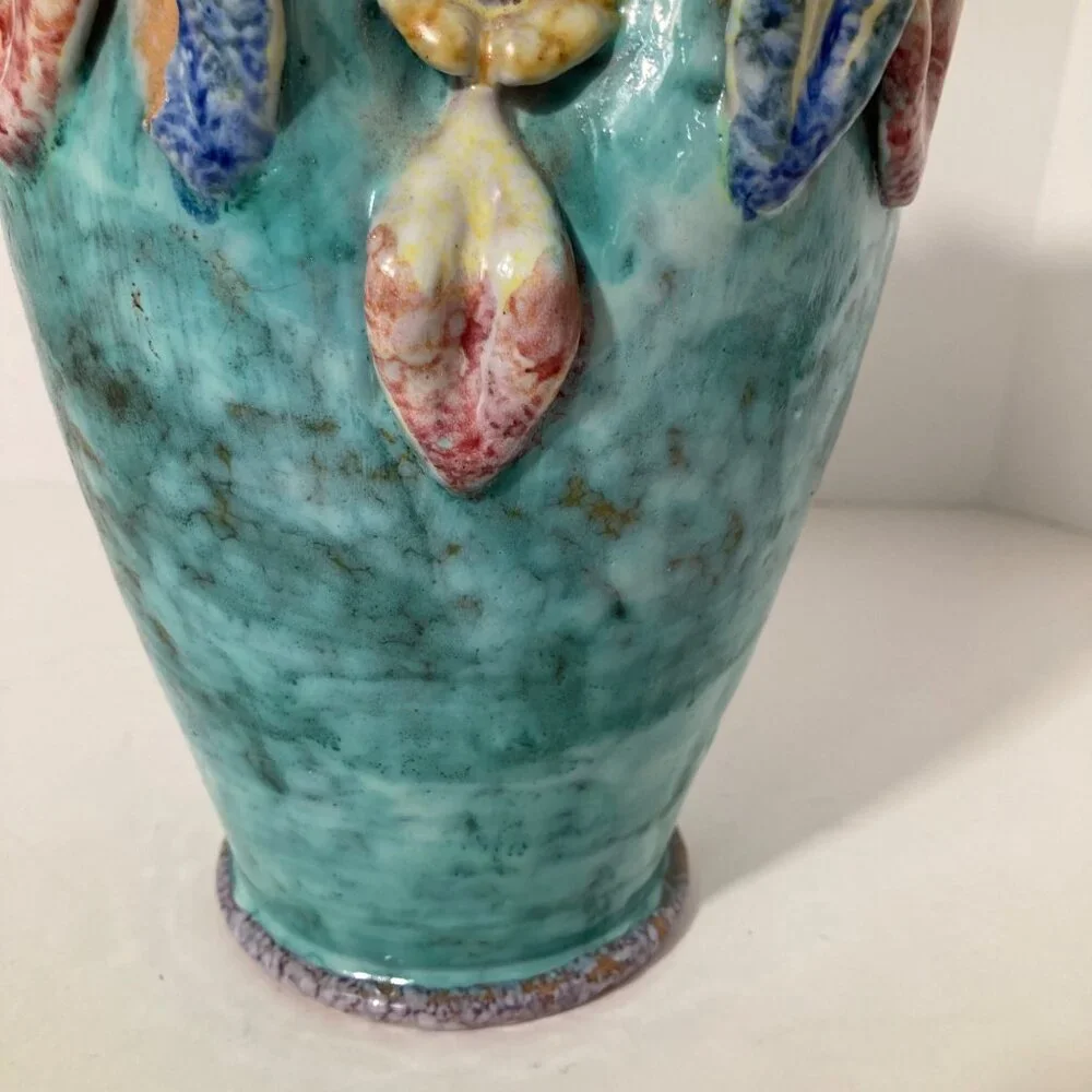 Fratelli Fanciullacci Majolica Vase‎ Italy 6 x 9 x 3