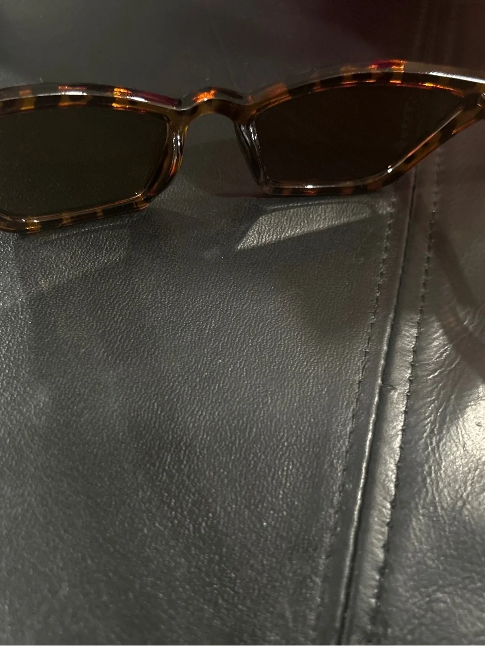 Tortoiseshell Cat Eye Sunglasses - Brown Lenses
