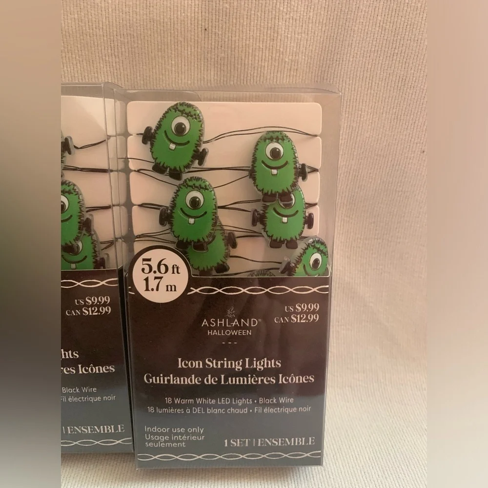 NIB Set of 2 Ashland Halloween Icon String Lights