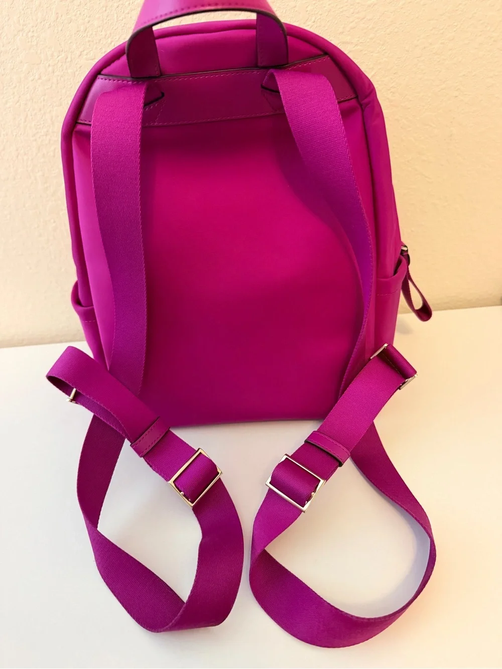 Kate Spade Chelsea Medium Backpack + Lucy L Zip Wristlet Baja Rose Pink Set