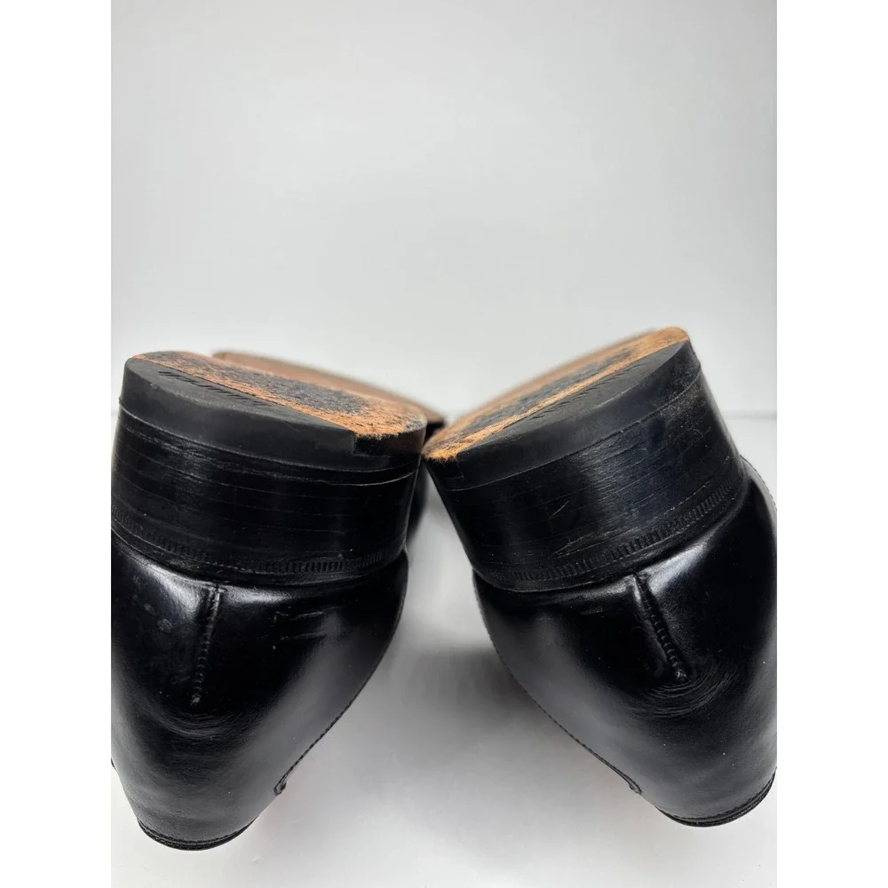 Vtg Church's Penny Loafers Men 10.5W UK 9.5H Black Custom Grade Leather England