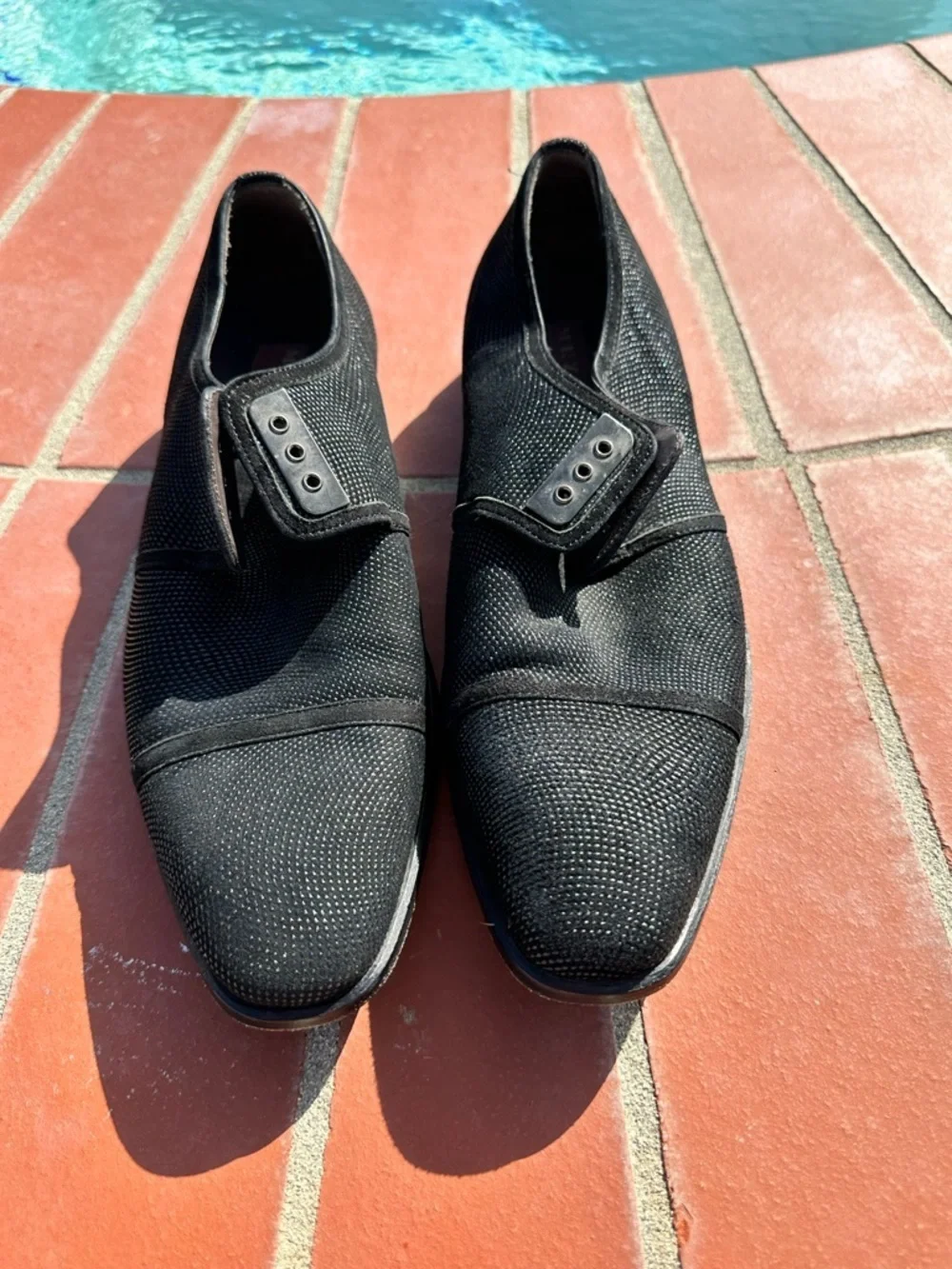 Mezlan Men’s Black Sparkle Loafers shoes sz  8 1/2
