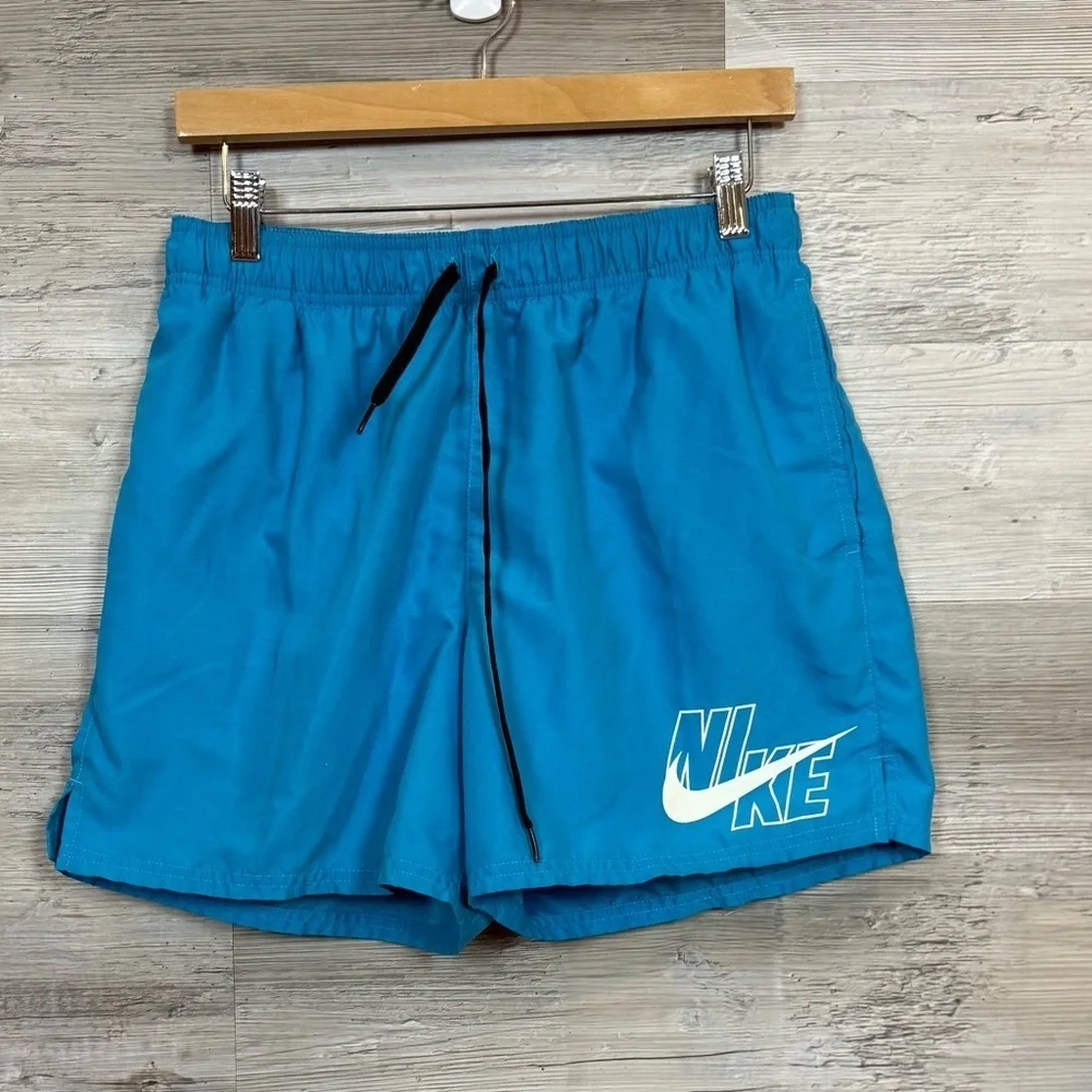Nike Men’s Royal Blue Swim Trunks Mesh Lined Shorts - Size Large