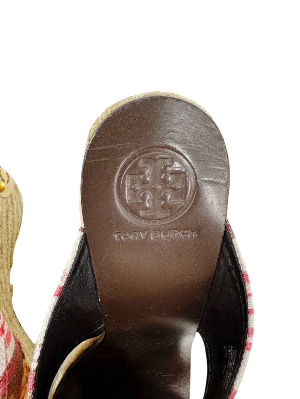 Tory Burch Kristen Espadrille Wedge Sandals Multicolor Size 9M