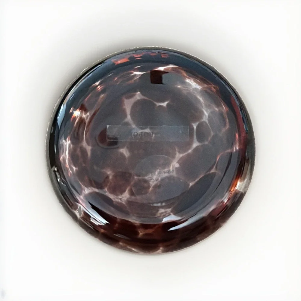 Anthropologie Halloween  Mystic Icon Juice Glass Boo Black Orange 17 Oz New