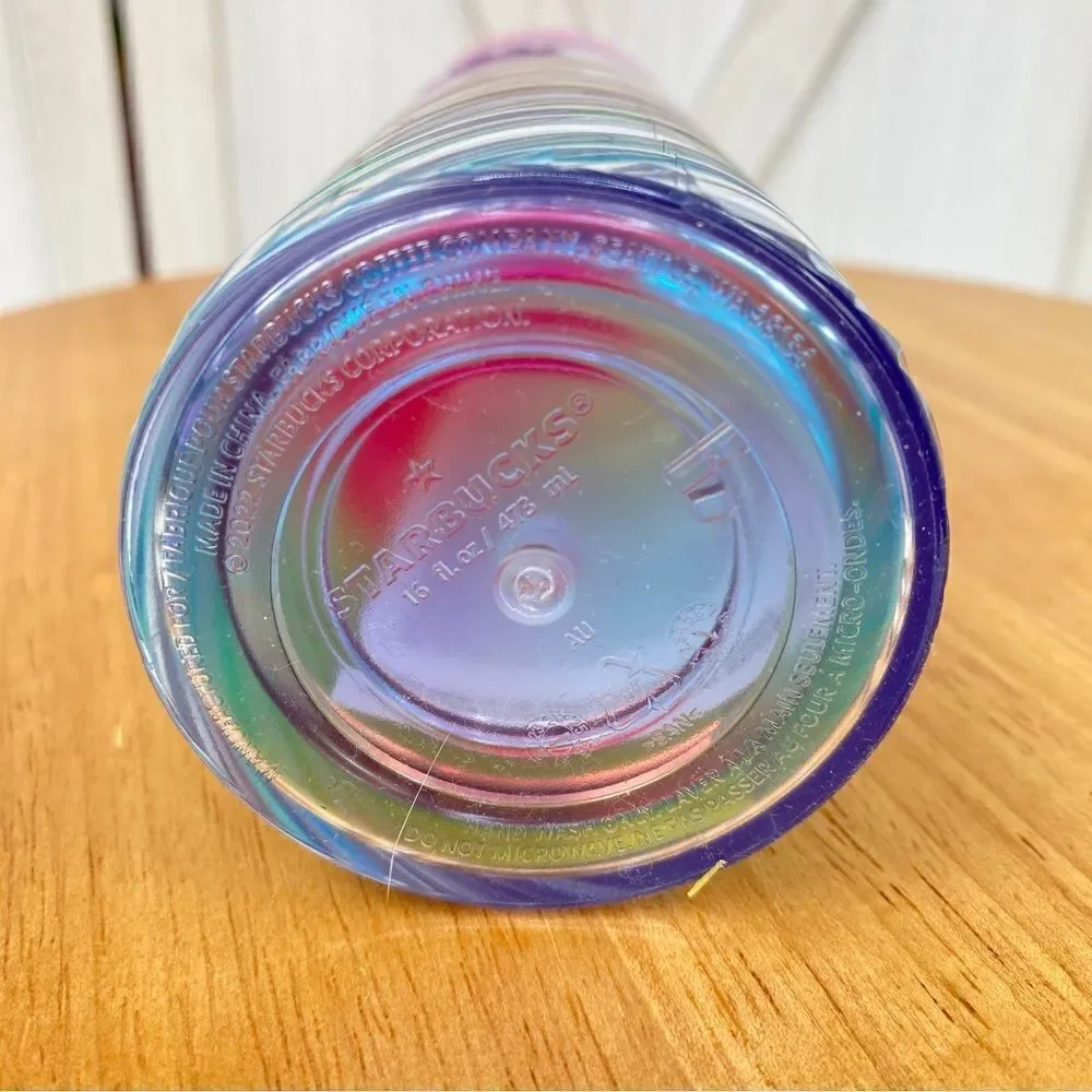 Starbucks Pride 2023 Iridescent Ombre‎ Swirl Tumbler Cup
