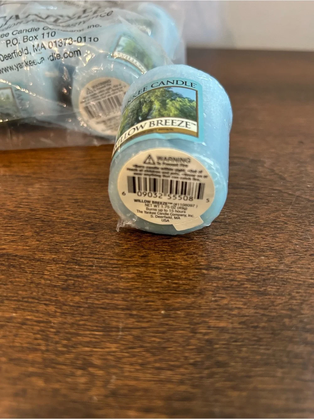 Lot of 6 “Willow Breeze” Scent Votive Candles by Yankee Candles are New & Sealed