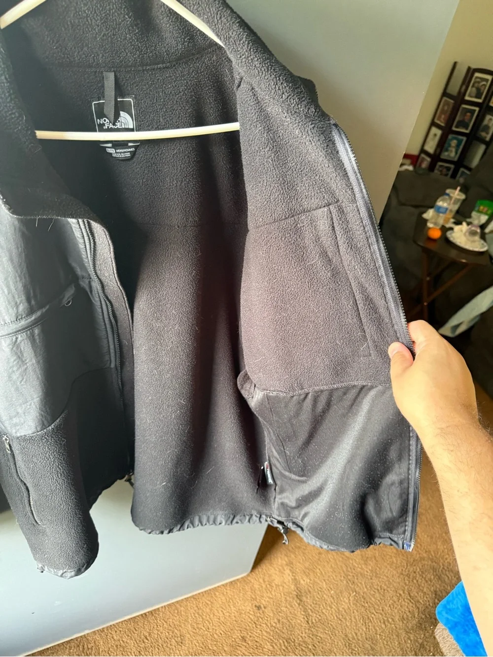 The North Face Men's Black Fleece Jacket - Full Zip (Men’s XL)
