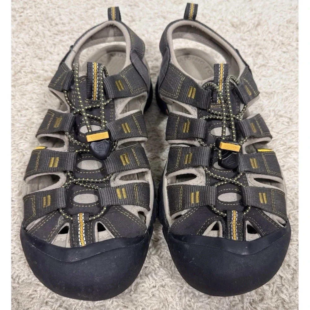 Keen Newport H2 Waterproof Hiking Performance Sport Sandals Gray Tan Men's 10.5