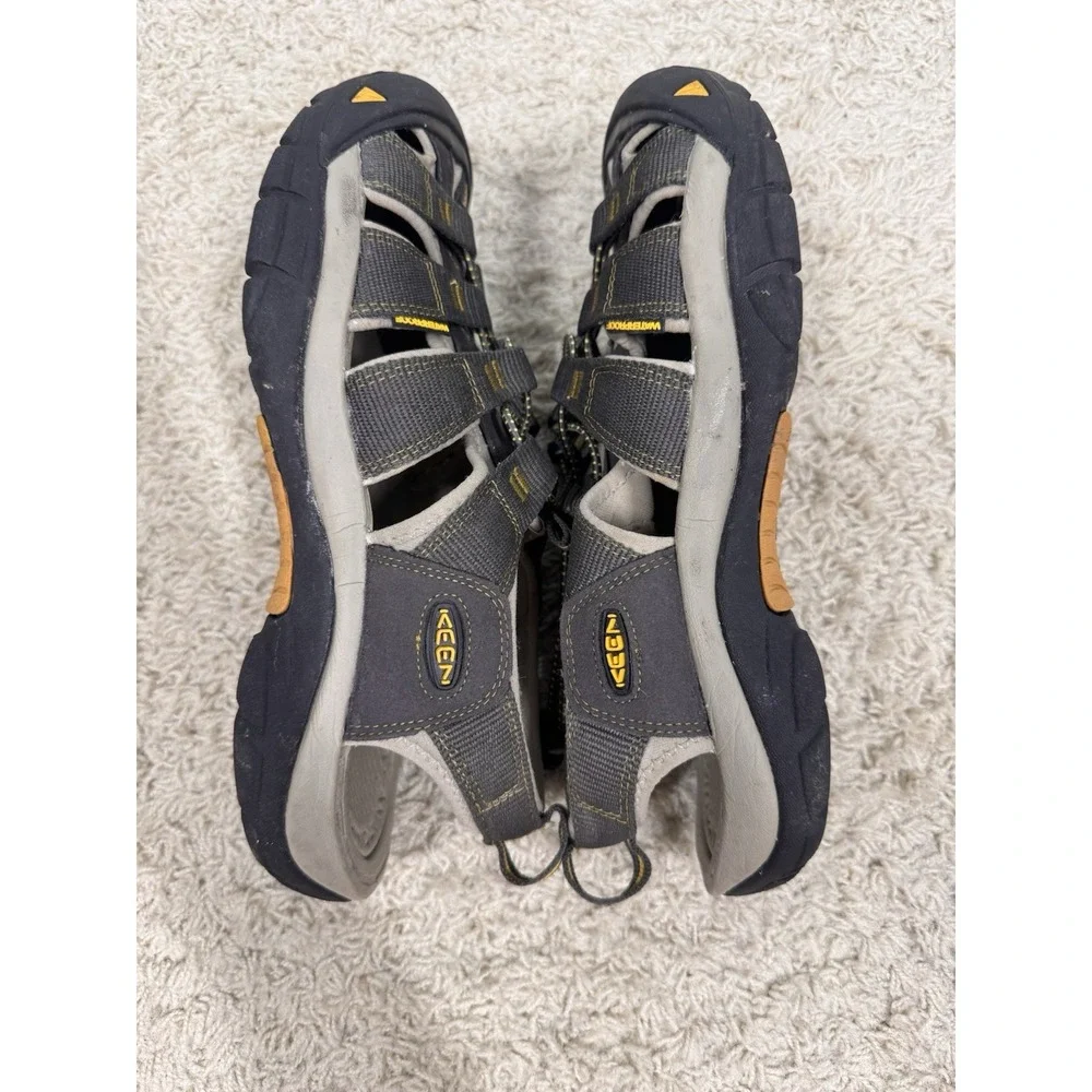Keen Newport H2 Waterproof Hiking Performance Sport Sandals Gray Tan Men's 10.5