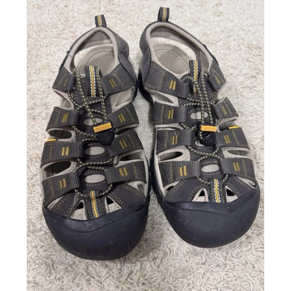 Keen Newport H2 Waterproof Hiking Performance Sport Sandals Gray Tan Men's 10.5