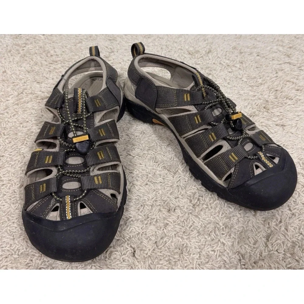 Keen Newport H2 Waterproof Hiking Performance Sport Sandals Gray Tan Men's 10.5