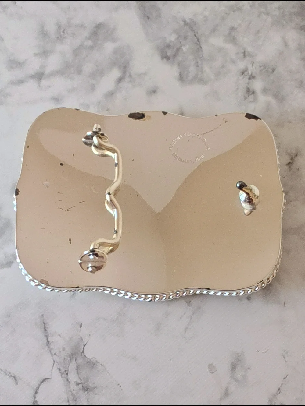 Montana Silversmiths Western Floral Engraved Belt Buckle Silver Gold Trim