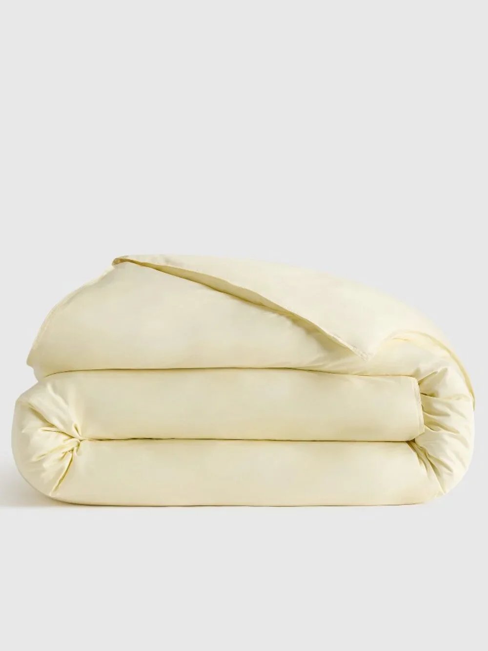 Quince Bamboo Duvet Cover in Butter Yellow
