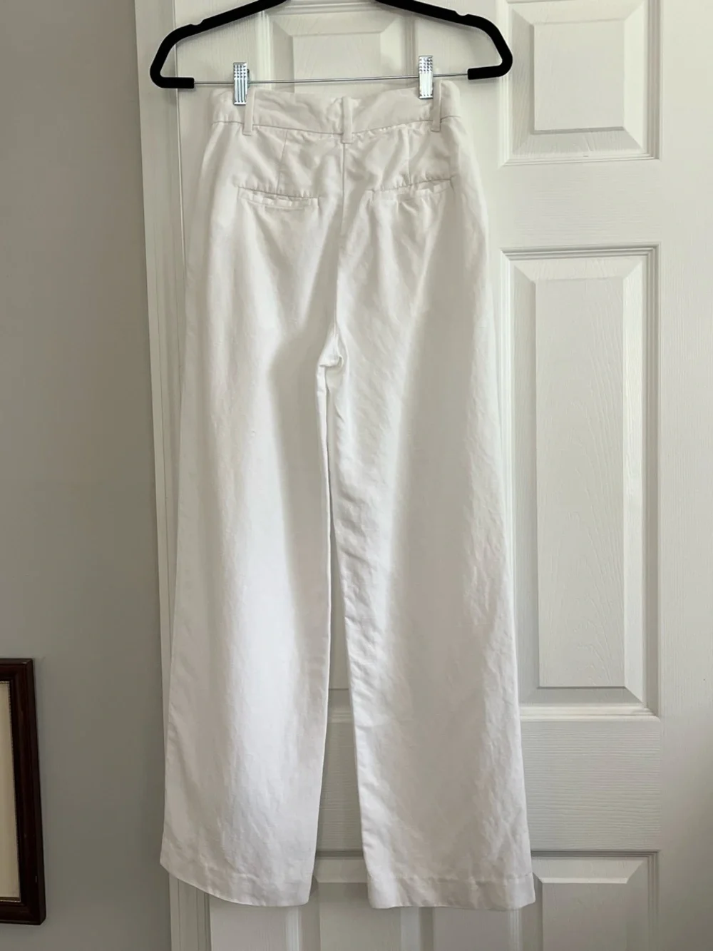 Aritzia Wilfred effortless tailored trousers, High-Rise Wide-Leg Pants - White