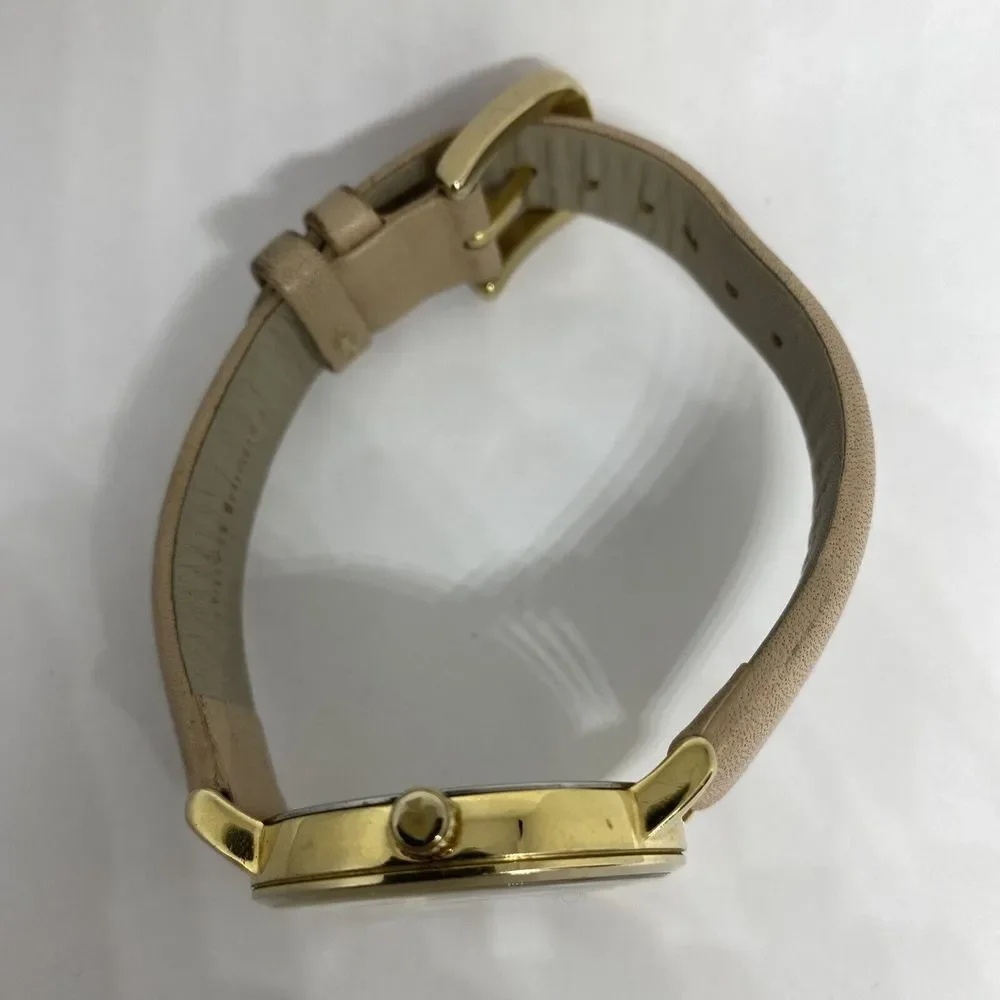 Kate Spade New York 0073 Women's Beige Leather Analog Dial Quartz Watch GE558