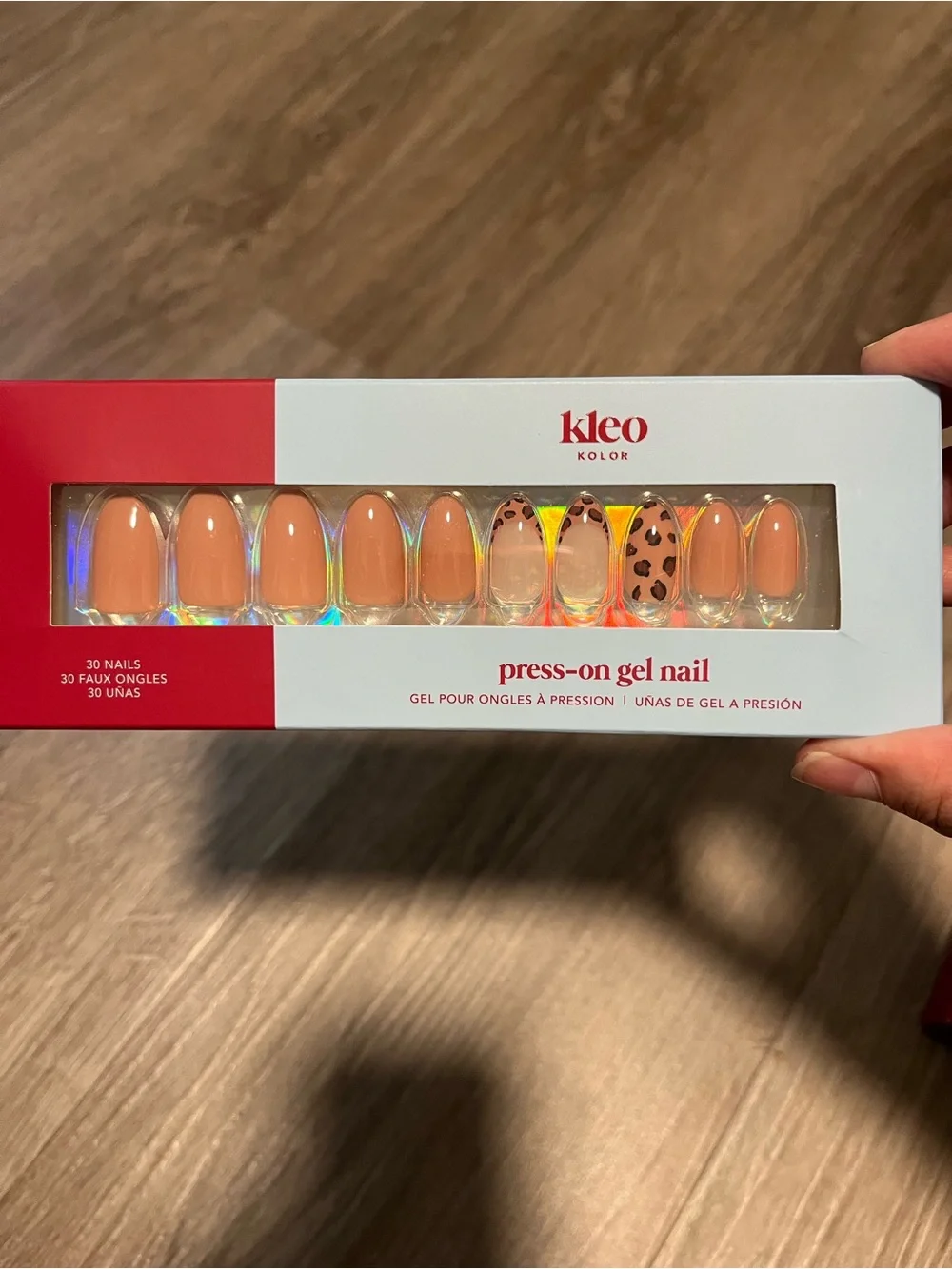 Kleo Kolor 5 Press on Gel Nails and 1 Pedicure Set Lot of 6