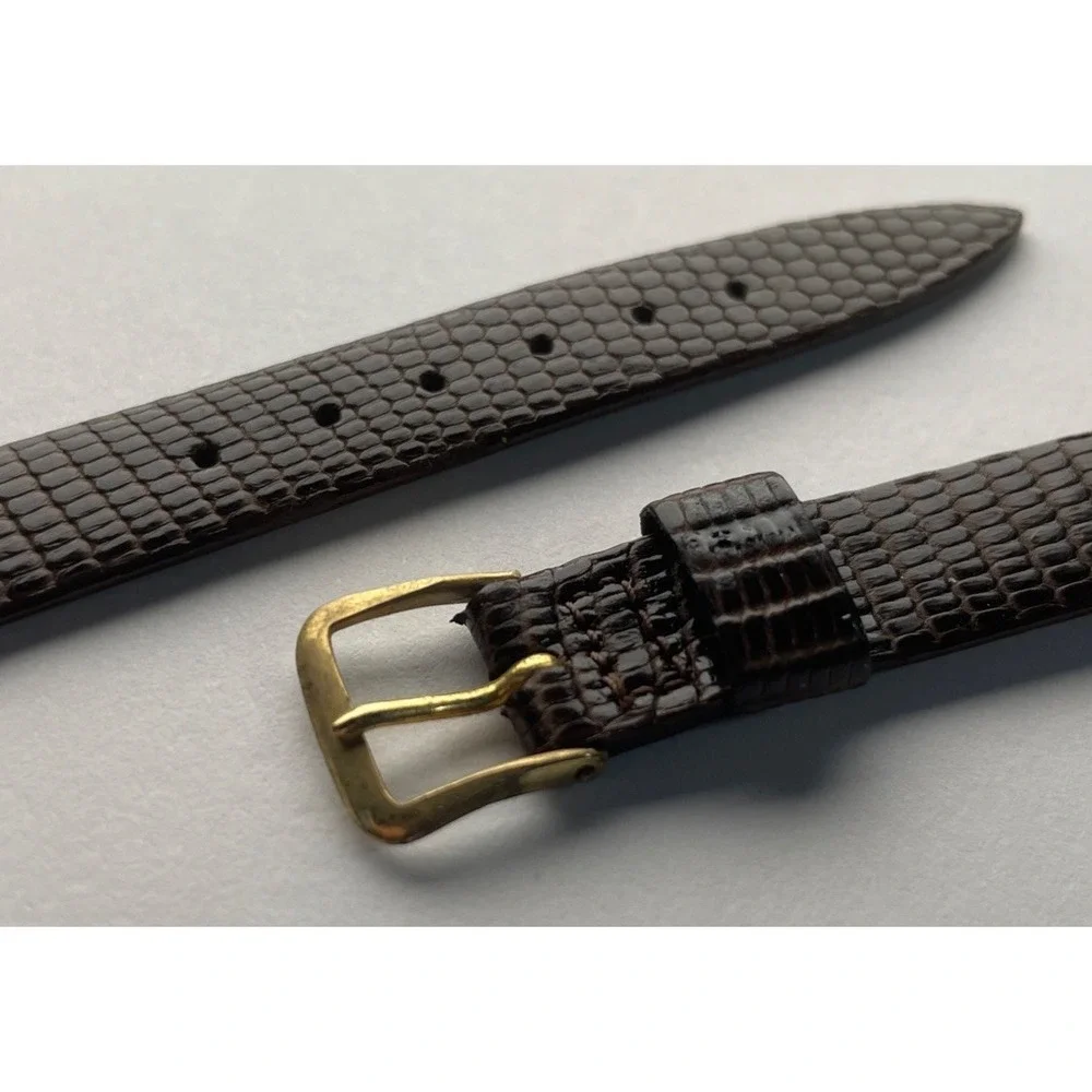 11mm Watch Band‎ Genuine Royal Lizard Brown Made In Canada