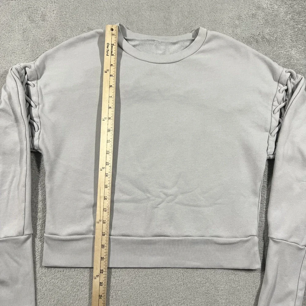 Alo Yoga Sweatshirt Womens Medium Gray Pullover Fleece