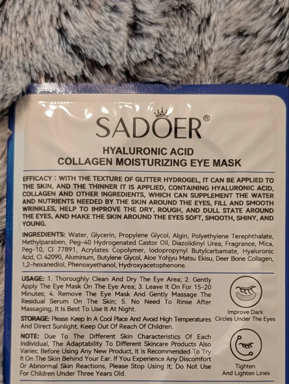 Sadoer under eye