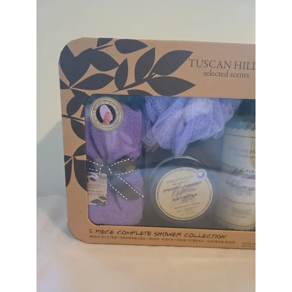 Tuscan Hills 5 Piece Aromatherapy Complete Shower Collection 27 oz Fl USA Seller