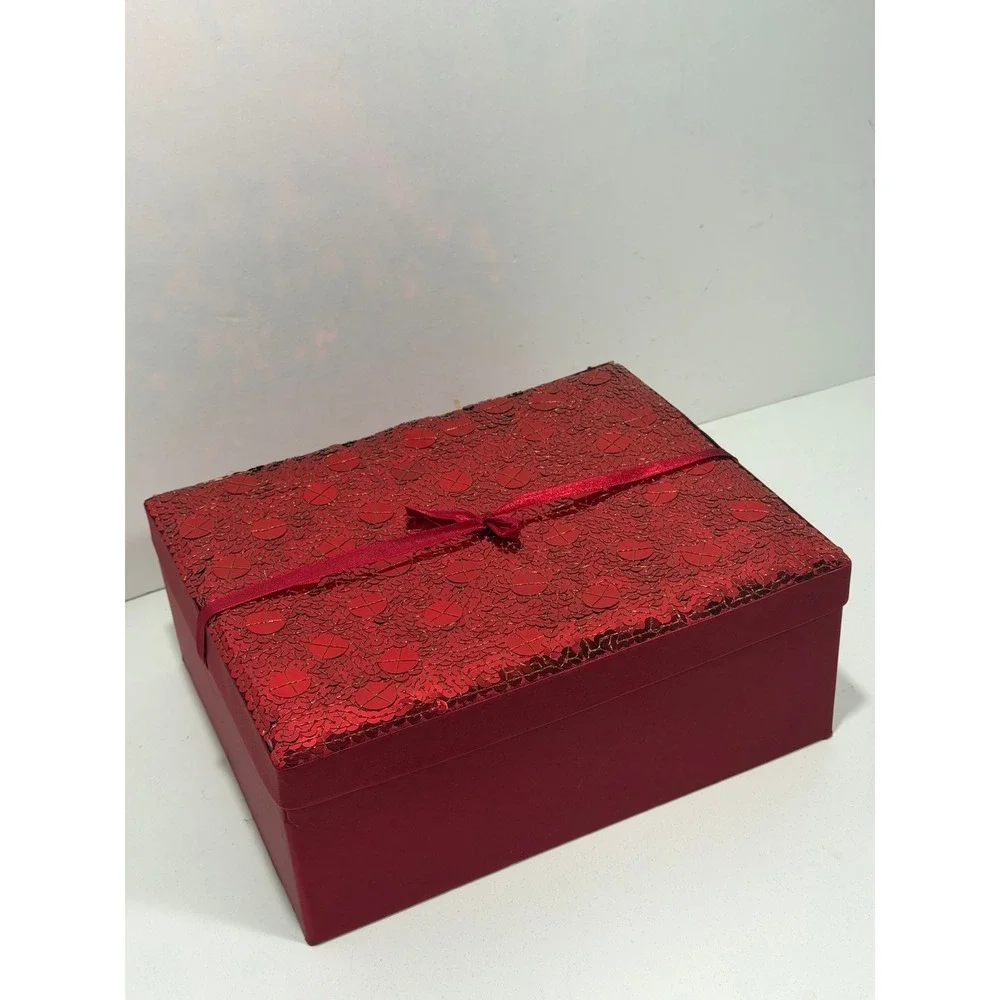 Bath & Body Works Cucumber Melon‎ Pleasures Vintage Gift Set  Sequin Box 4pc
