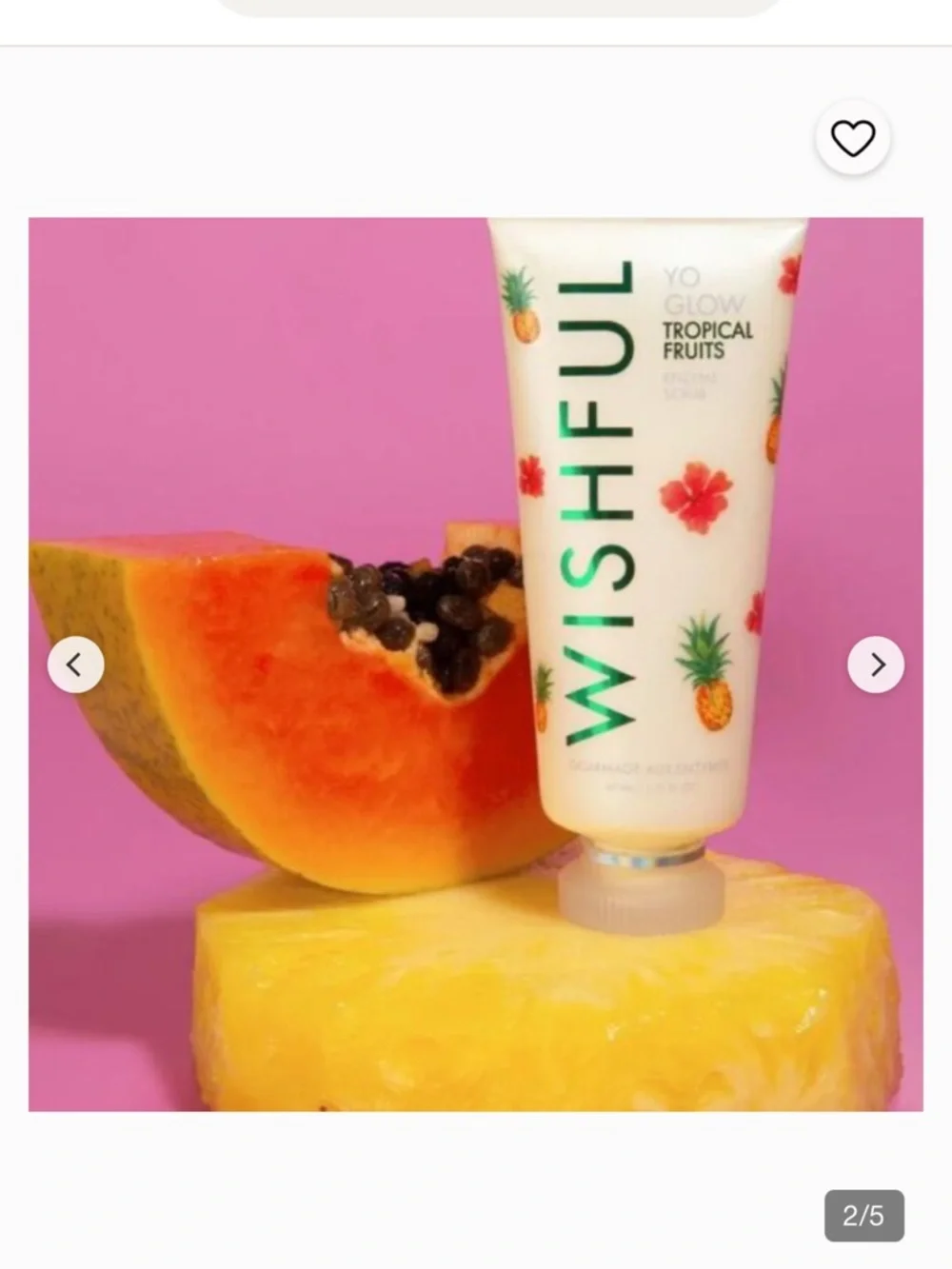 Wishful by Huda Beauty Yo Glow Tropical Fruits Enzyme Scrub