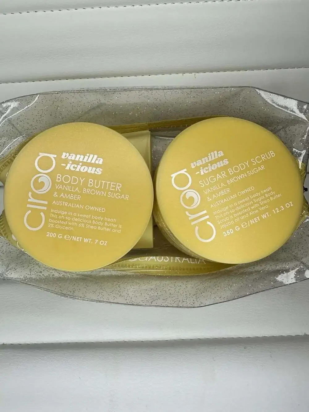 Ciroa Australia Vanilla-icious Body Butter and Sugar Body Scrub Gift Set