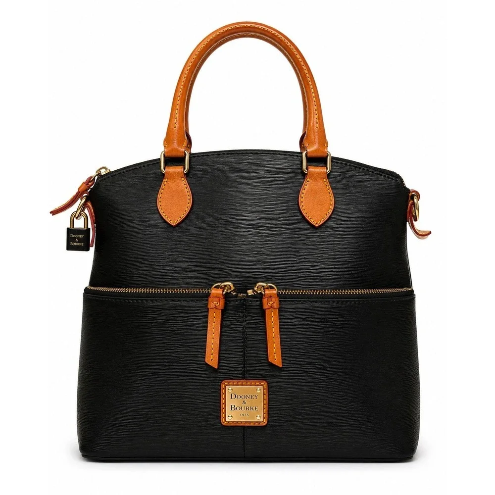 Dooney & Bourke Gretta Textured Leather Satchel Bag