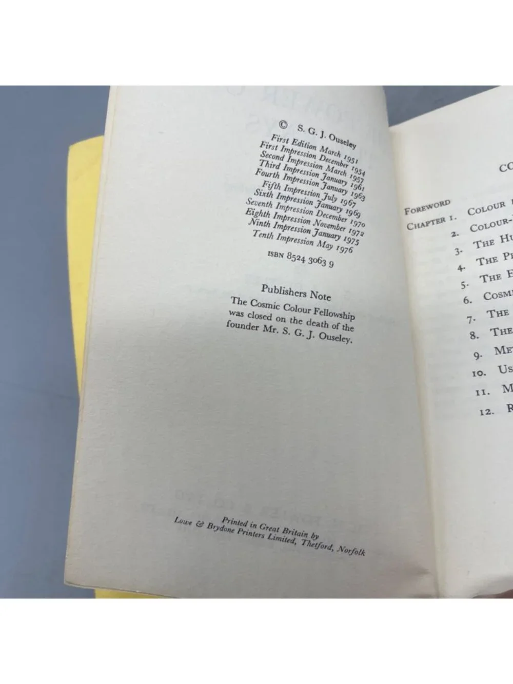 L.N. Fowler & Co. Ltd. this book