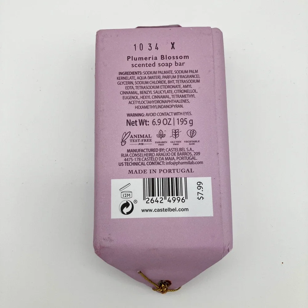 Manifest Intention Soap Bar Plumeria Blossom 6.9 oz Purple Creativity Spirit