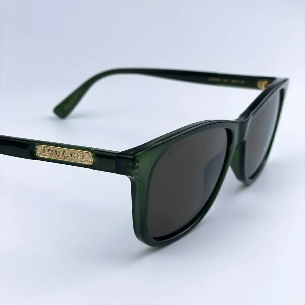 SALE! NEW Gucci GG0936S 003 Green Brown Square Men Sunglasses