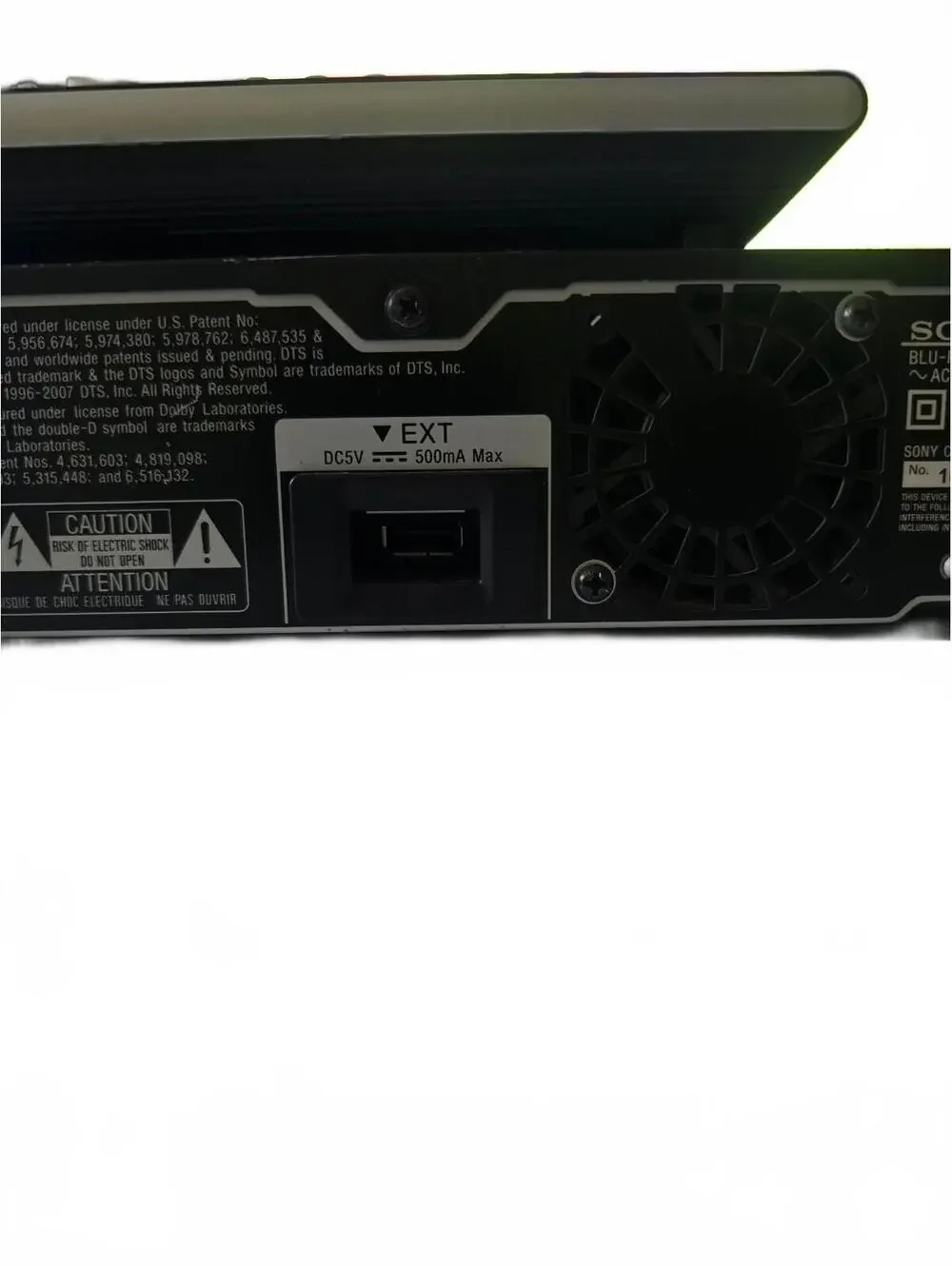 Sony BDP-BX1 Blu-ray Player with Remote and All Connecting Cables Bundle