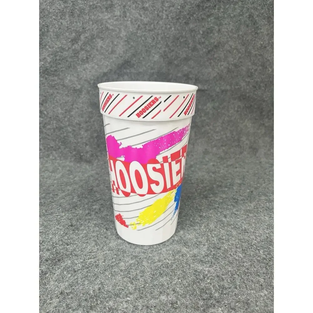 Vintage Indiana University Hoosiers Plastic Stadium Cups Lot 1990s Neon Retro IU