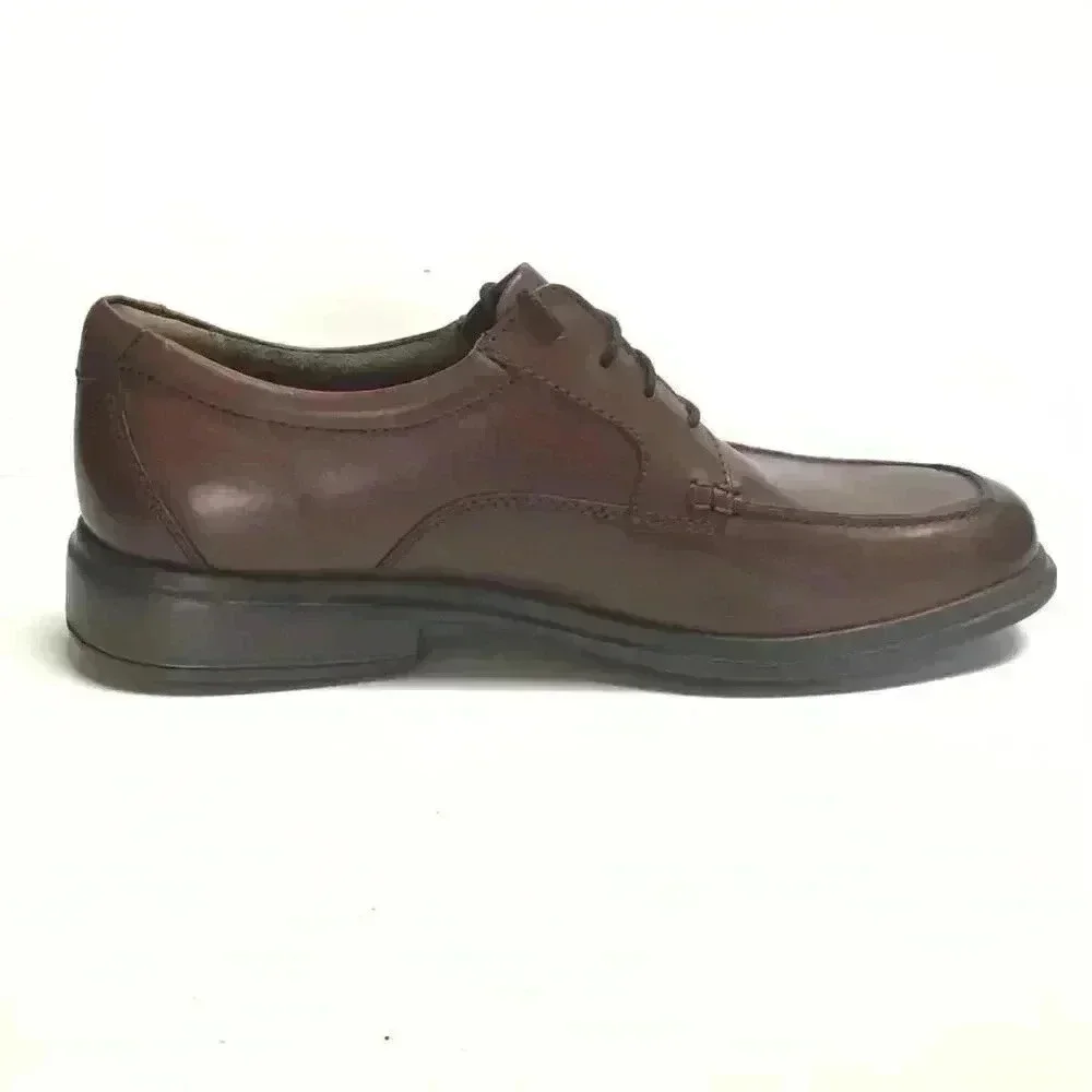Bostonian Tifton Edge Mens 11D Oxford Dress Shoes Brown Leather Lace Up NEW