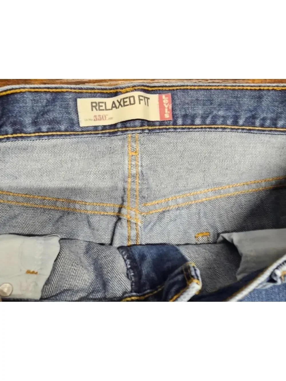 VTG Levi’s 550 Relaxed Fit Jeans Brown Tab Men’s 36x34 Blue Denim Y2K‎