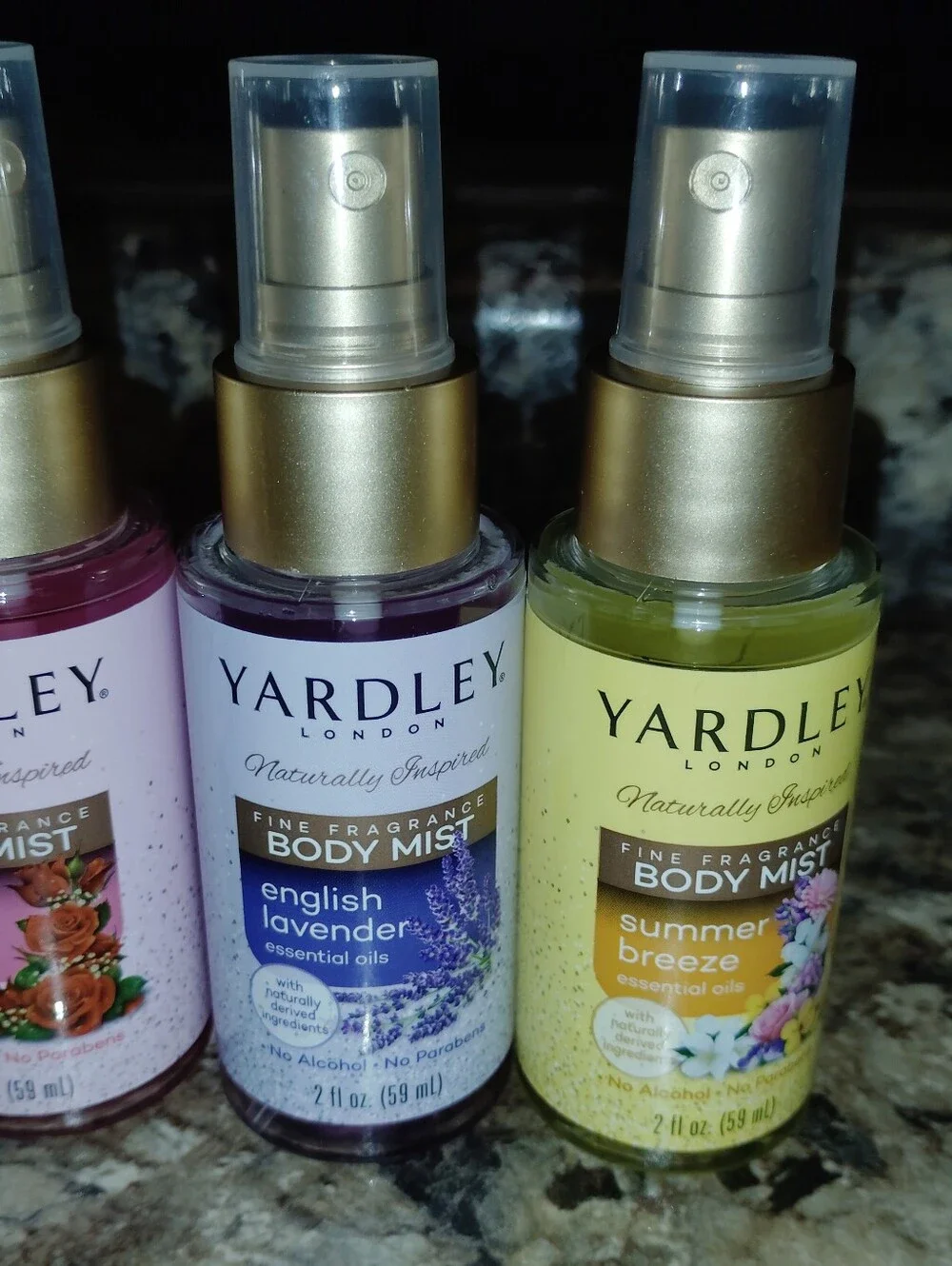 Listing Title: Yardley London Fine Fragrance Body Mist Set (3 Bottles) - 2 fl oz