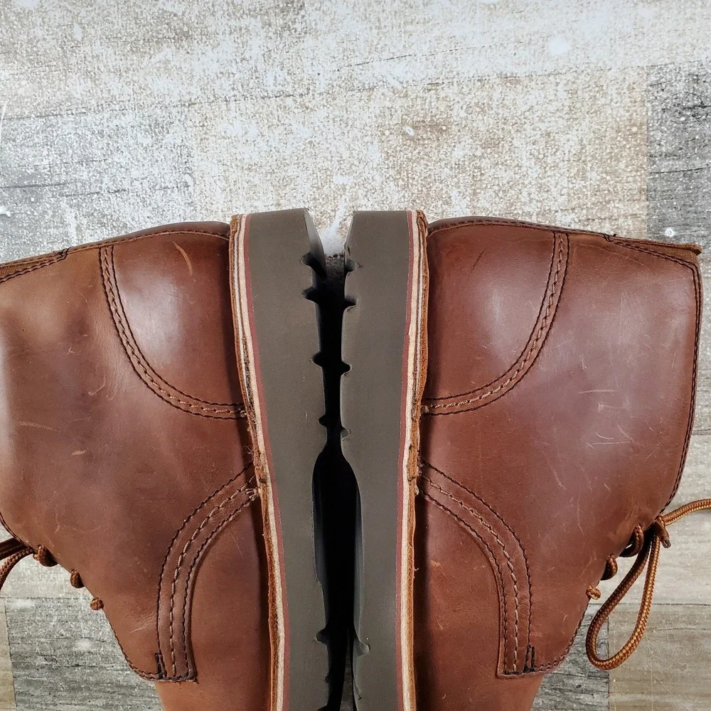 Clarks Eastridge Mid Mens‎ Chukka Boots Sz 9.5 Brown Leather Lace Up Ankle Boot