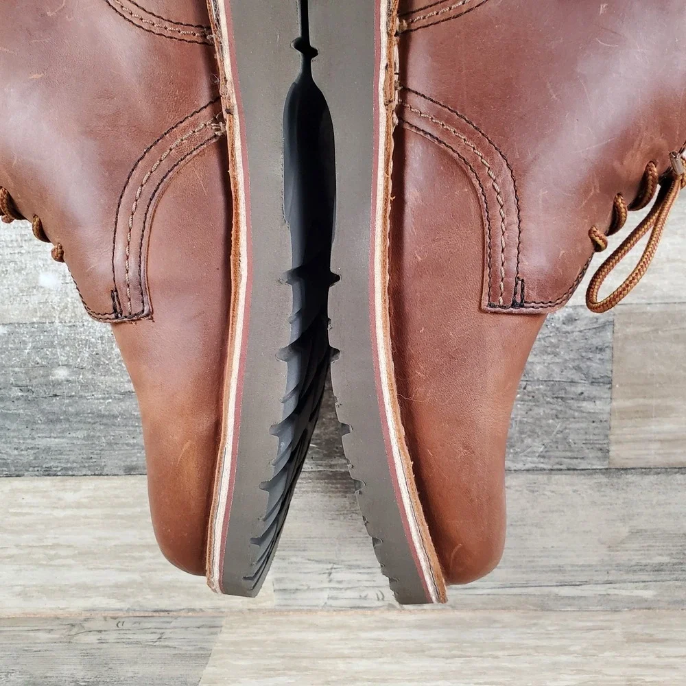 Clarks Eastridge Mid Mens‎ Chukka Boots Sz 9.5 Brown Leather Lace Up Ankle Boot