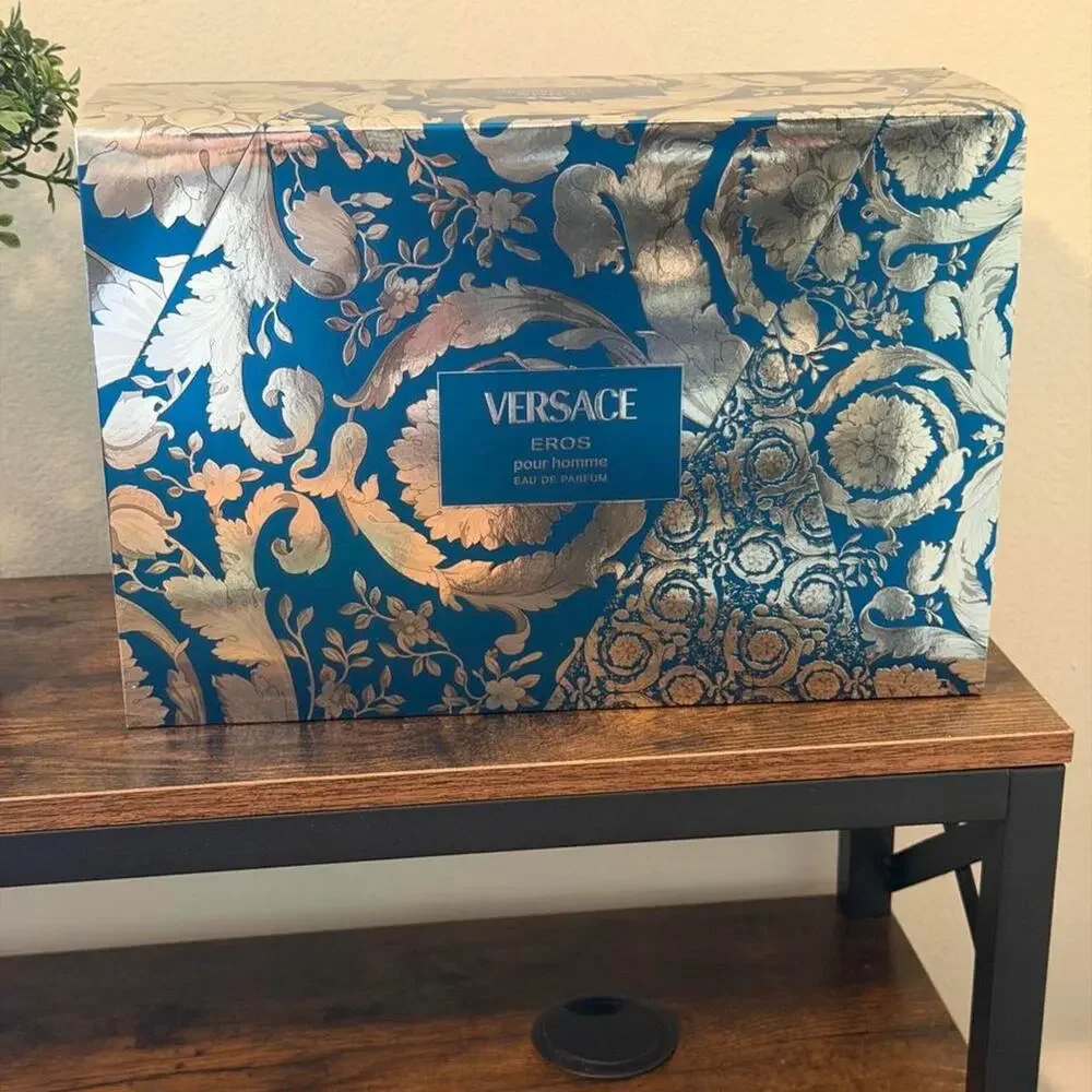 Versace eros blue silver