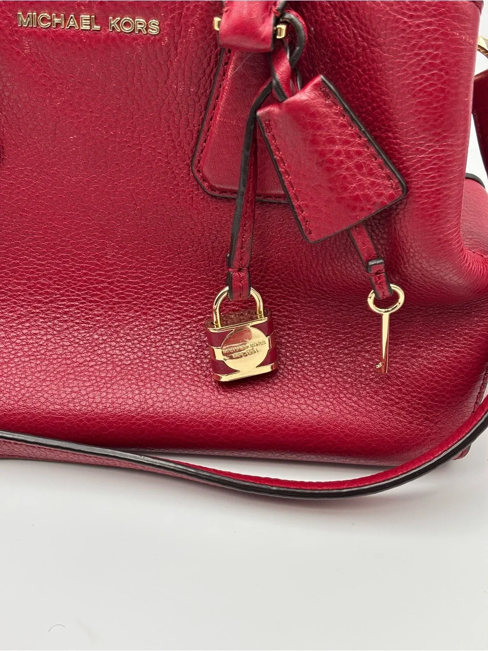 Michael Kors structured leather