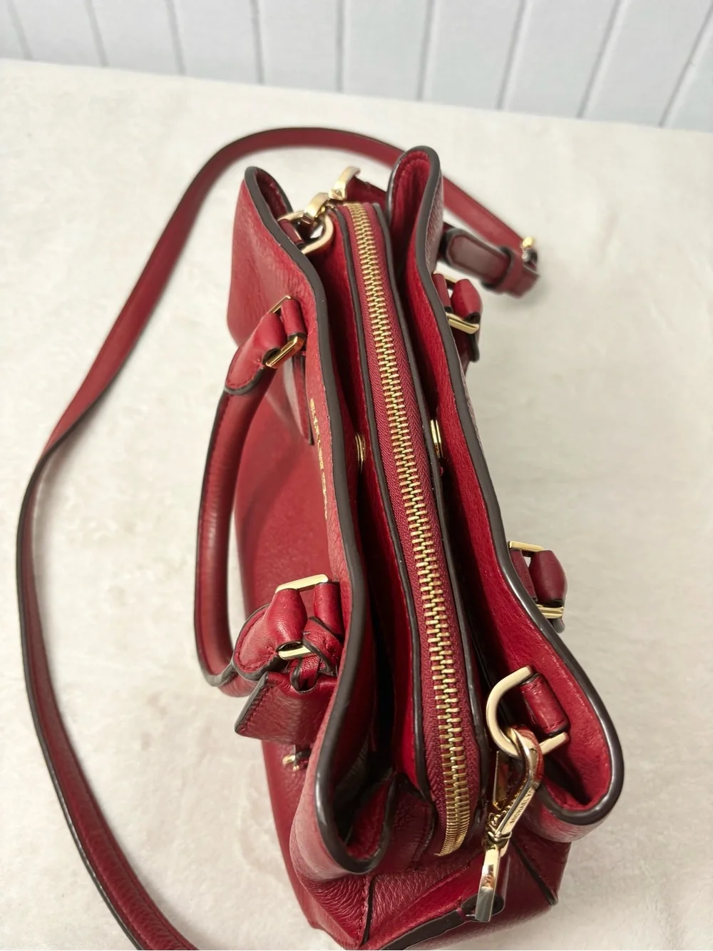 Michael Kors structured leather