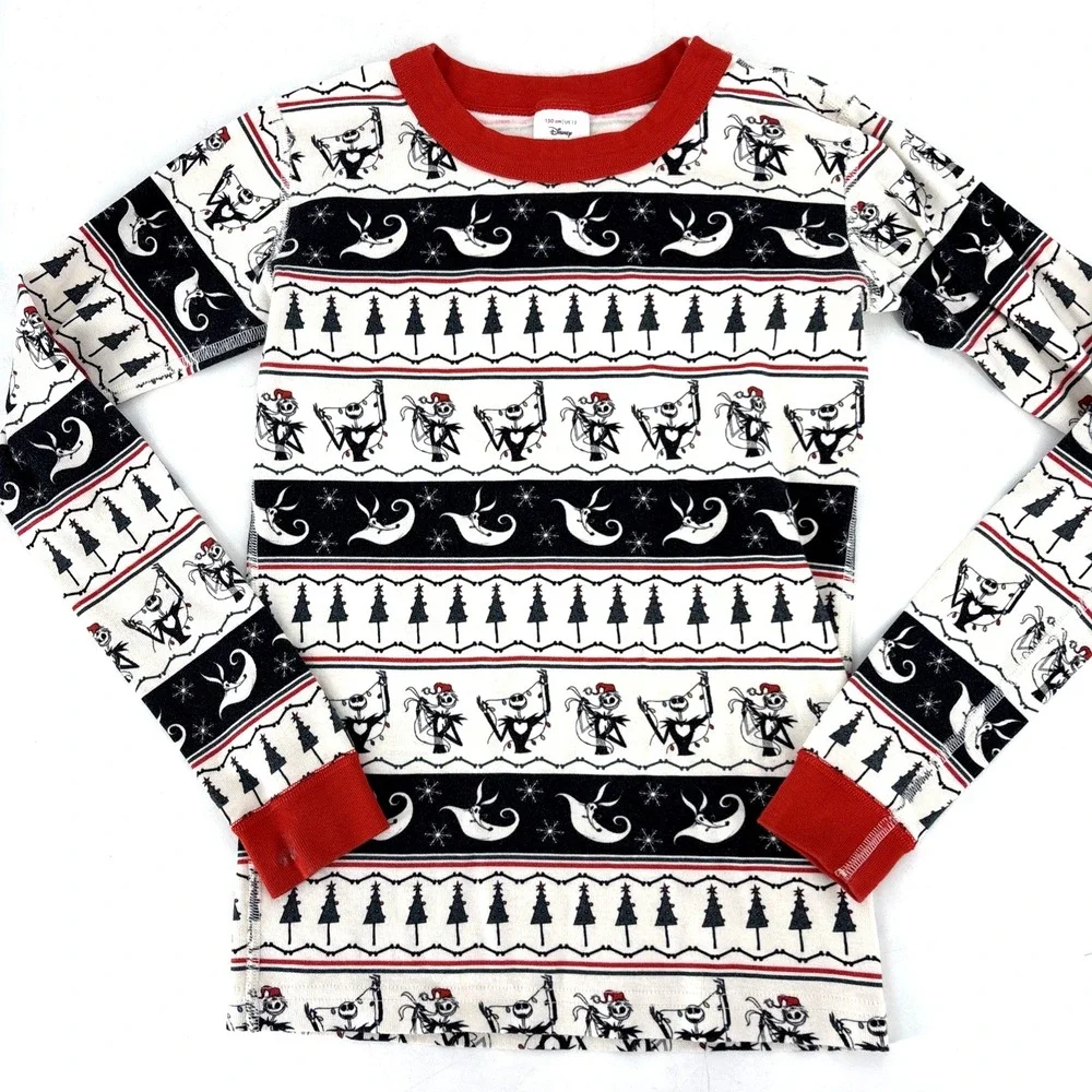 Hanna Andersson Disney Kids The Nightmare Before Christmas Pajama‎ Top Size 12