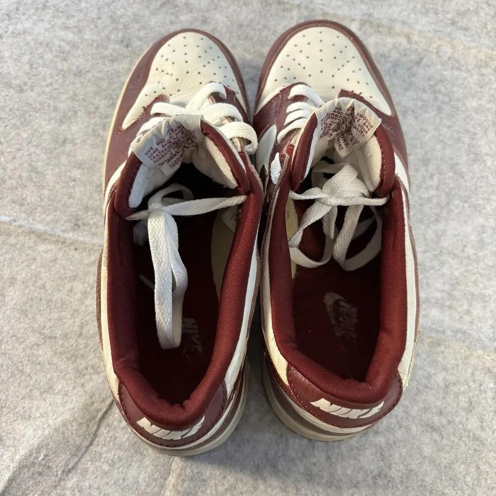 630358-161 - Mens 9 / Womens 10.5 - Vintage 1999 Nike Dunk Low White / Team Red
