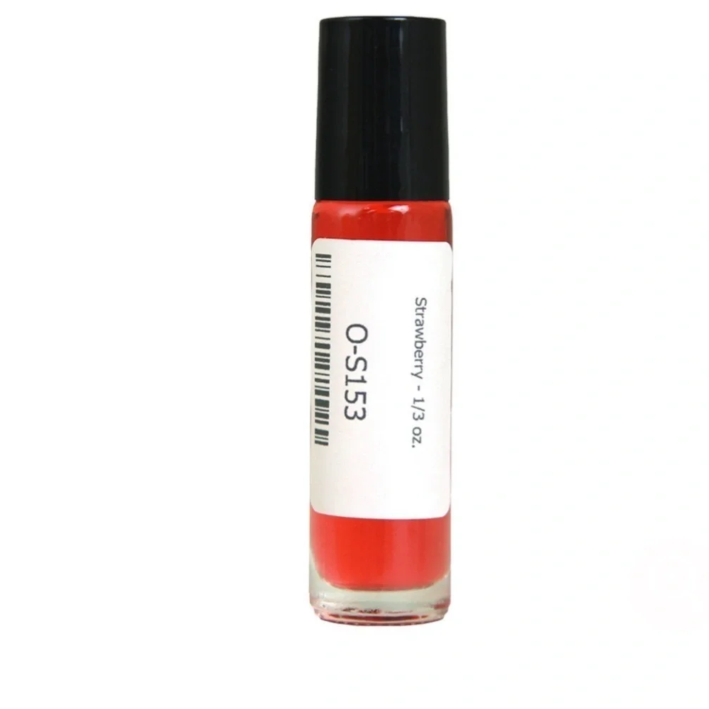 Strawberry Fragrance Oil 1/3 Glass Roll-On Bottle